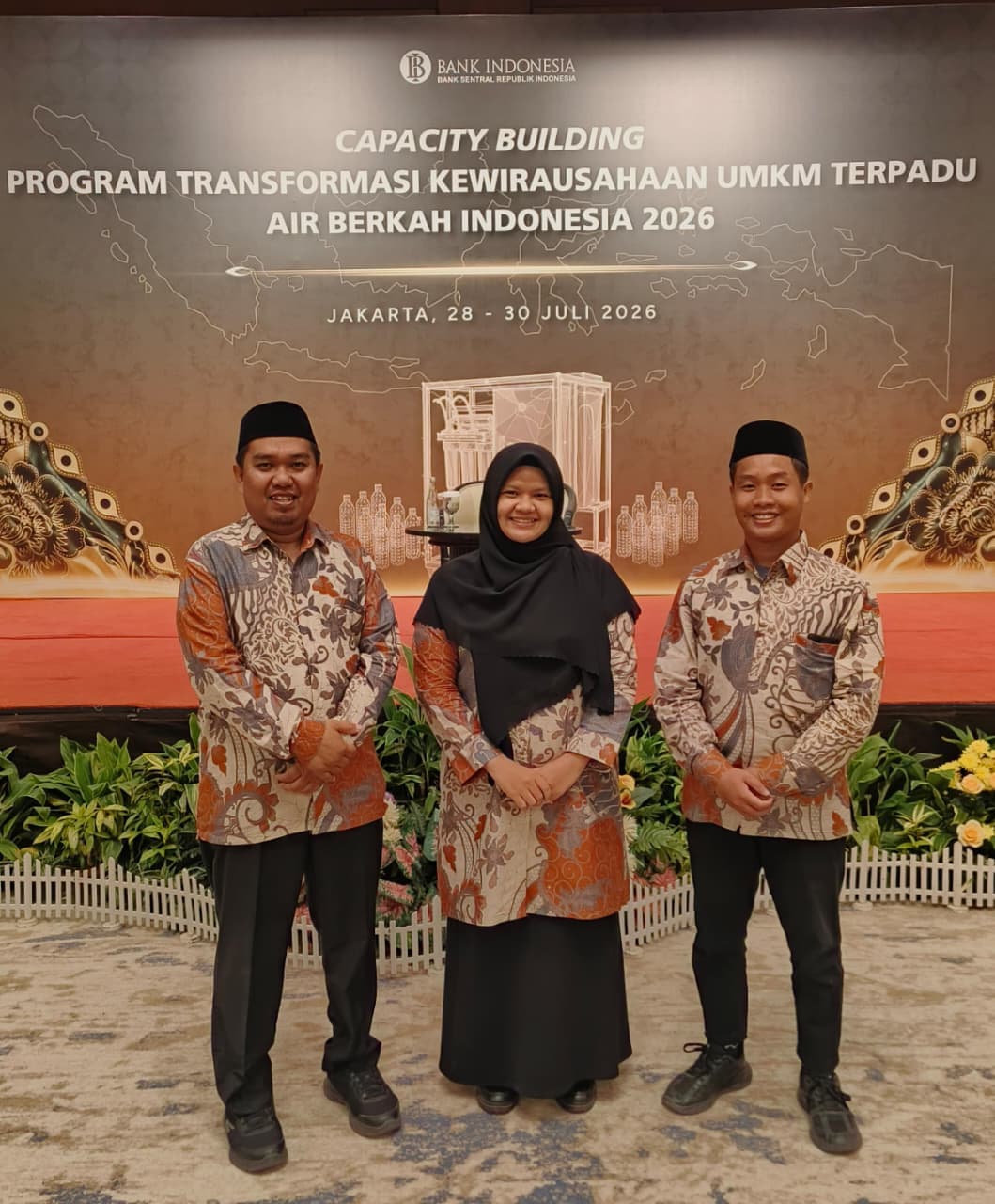 Dari Gowa ke Jakarta, Tiga Delegasi Pesantren Sultan Hasanuddin Tingkatkan Kompetensi Pengelolaan AMDK